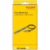 Delock 64273 slanke 7-poorts USB-hub, USB Type-C of Type-A naar 1x USB 5 Gbps Type-A + 6x USB 2.0 Type-A