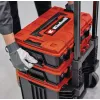 Gereedschapskoffer Einhell E-Case Tower zwart rood polypropyleen hittebestendig spatwaterdicht