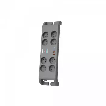 Overspanningsbeveiliging stekkerdoos Philips met 8 stopcontacten en 4×USB