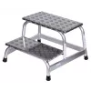 Opstapje Krause 805027, aluminium 2 treden, max. belasting 150 kg, 680 mm lengte, 41 cm hoogte