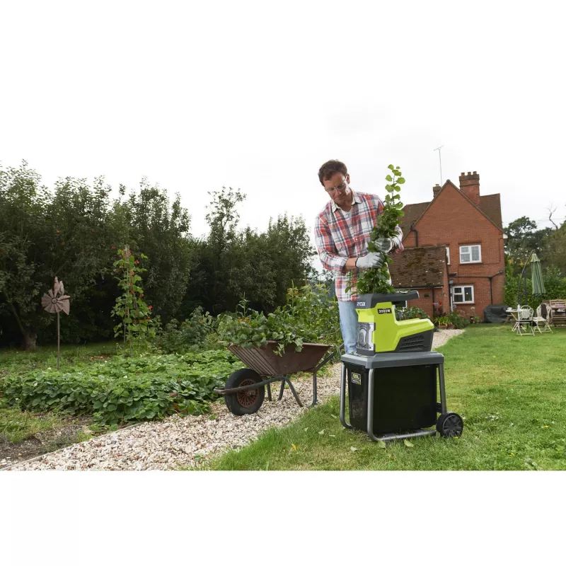 Ryobi RSH3045U - versnipperaar - Elektrisch - 3000 W - Snijcapaciteit: 45 mm - 21 kg