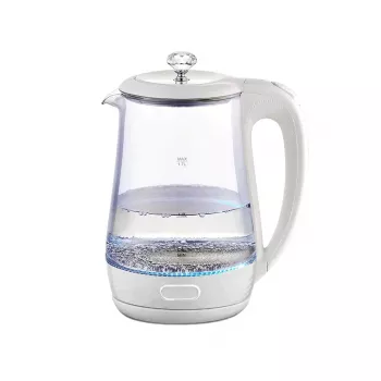 Waterkoker Maestro MR 052 WH — 1,7 L, 2200 W, doorschijnend wit, glazen behuizing