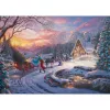 Thomas Kinkade Studios: Disney Dreams Collection - Cinderella Bringing Home the Tree, puzzel 1000 stukjes