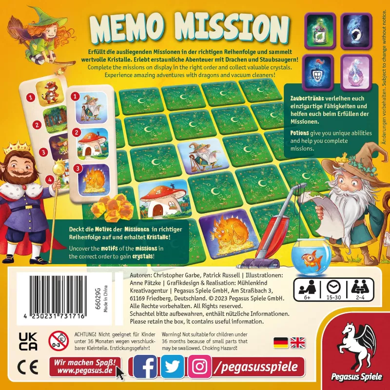 Memo Mission, bordspel