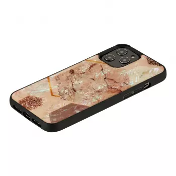 iKins hoesje voor Apple iPhone 12 / 12 Pro – pink marble-design