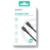AUKEY CB-KCC101 nylon kabel USB-C naar USB-C 1m