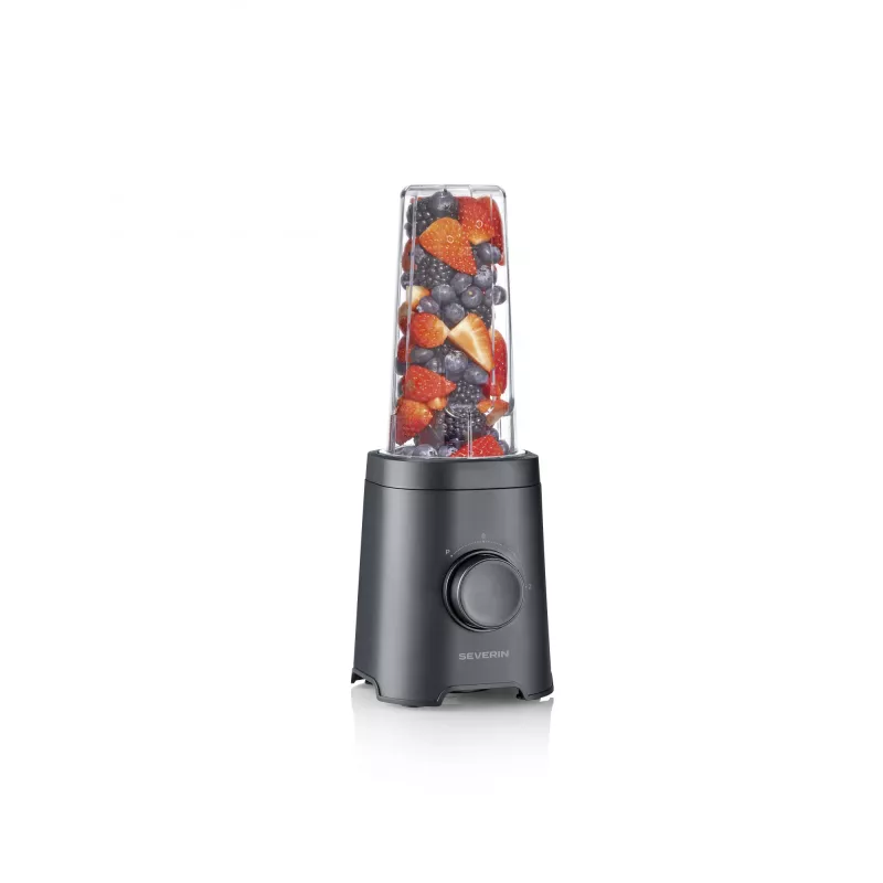 Tafelblender SEVERIN SM 3743 — 0,6 L kom, 320 W, zwart, rvs mes