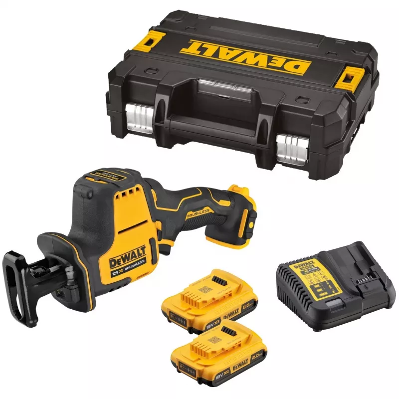 DeWALT DCS312D2-QW reciprozaag 2800 spm zwart, geel