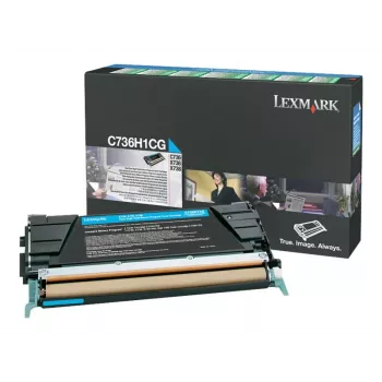 Lexmark C736H1CG - toner cyaan - voor C736dn, C736dtn, C736N, X736de, X738de, X738dte