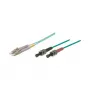 Patchkabel LWL Duplex OM3 (Multimode, 50/125) LC/ST, LSZH, omkeerbare polariteit, 3m, Good Connections®