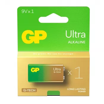ALKALINEBATTERIJ 6LR61 9V GP ULTRA 1 stuk