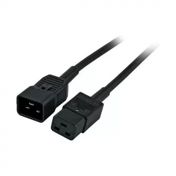 EFB-Elektronik IEC-stroomverlengkabel C20 180° - C19 180°, zwart, 1,8 m, 3 x 1,50 mm² fabrikant: EFB Elektronik (EK519.1,8)