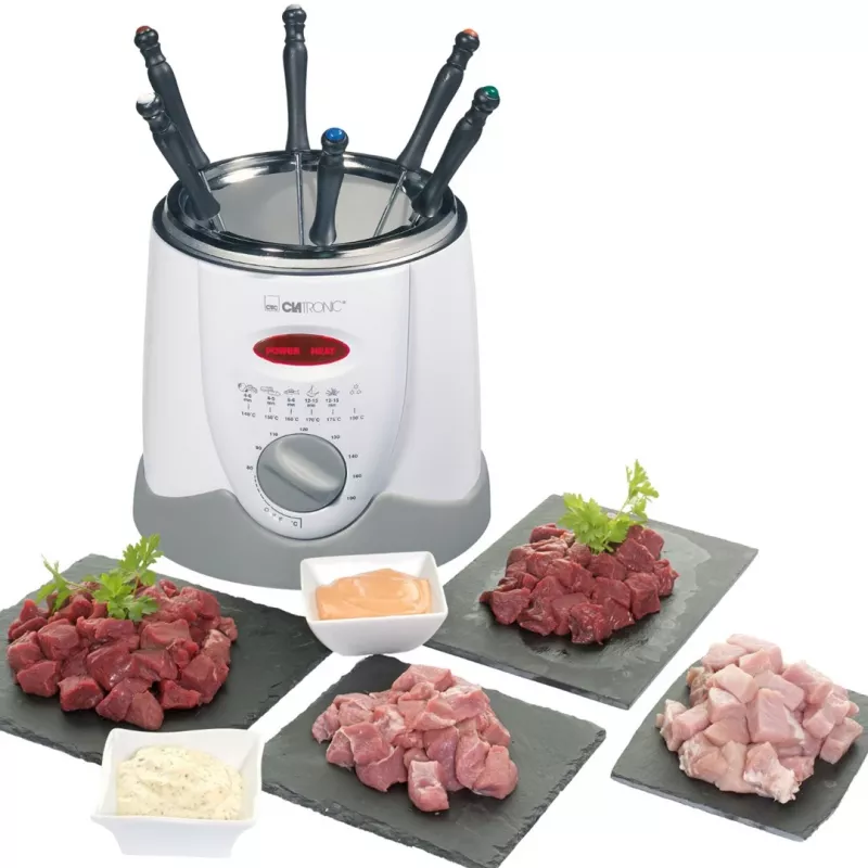 Clatronic FFR 2916 Single 1 L losstaand apparaat 900 W friteuse grijs, wit