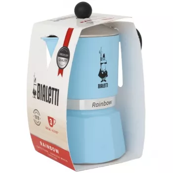 Bialetti Rainbow 0,06 L aluminium thermoplastisch blauw koffiemachine