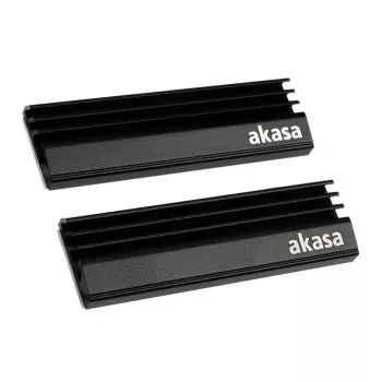 Akasa A-M2HS01-KT02 computer-koelsysteem SSD-koelblok/radiator zwart 1 - 2 (A-M2HS01-KT02)