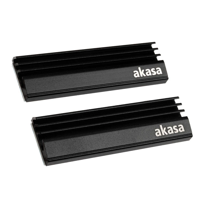 Akasa A-M2HS01-KT02 computer-koelsysteem SSD-koelblok/radiator zwart 1 - 2 (A-M2HS01-KT02)