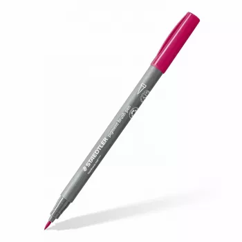 Staedtler pigment brush pen 371 vezelstift geel 1 stuk