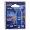 Titanum TA101B externe kaartlezer, USB 2.0, MicroSDHC/miniSD/MMC/SD/SDHC, blauw