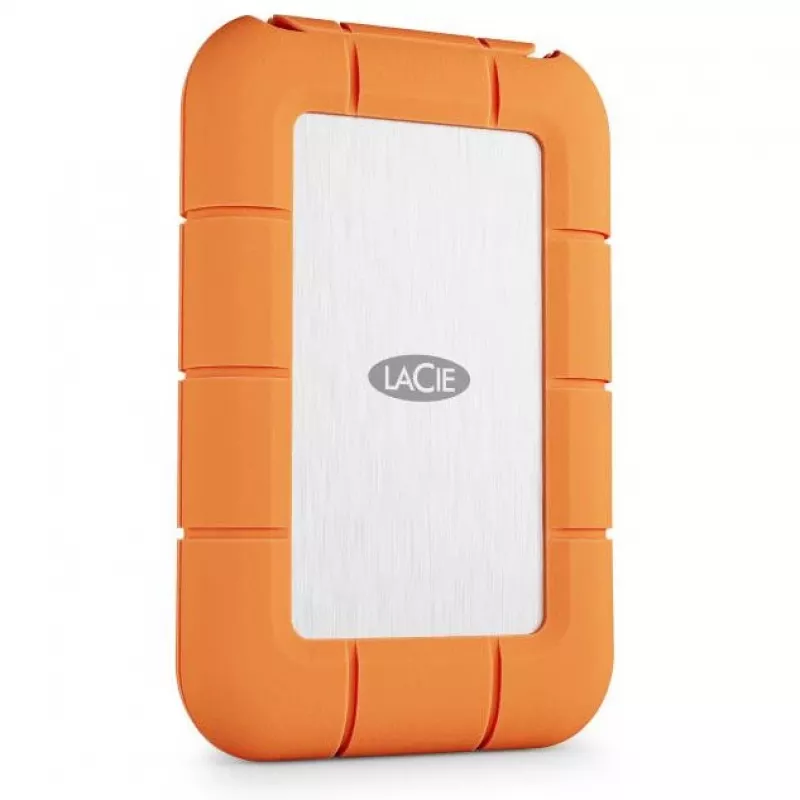 Externe SSD LaCie STND4000400 4 TB USB4 Gen 3x2 Thunderbolt USB Type-C, oranje/rvs