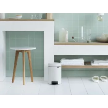 Brabantia 112126 afvalemmer 3 l rond wit (11 21 26)