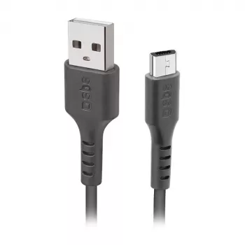 SBS TECABLEMICRO2K 2 m USB A Micro-USB B male male zwart USB-kabel (TEKabelMICRO2K)