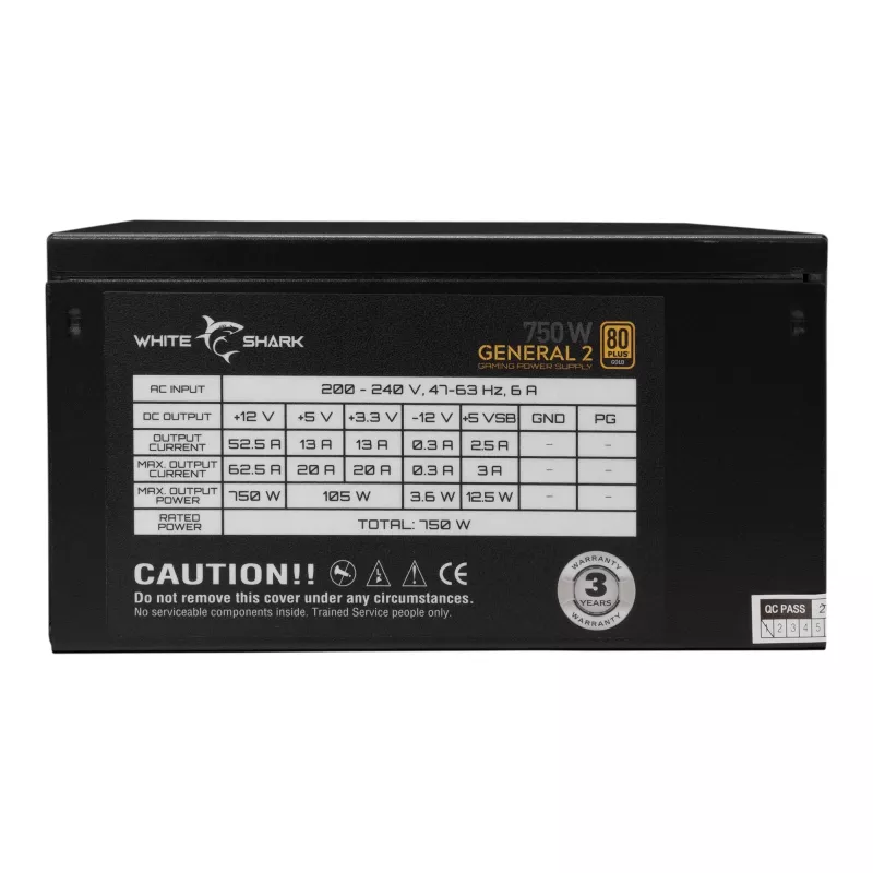 Voeding White Shark GPSU-750W General-2 750W