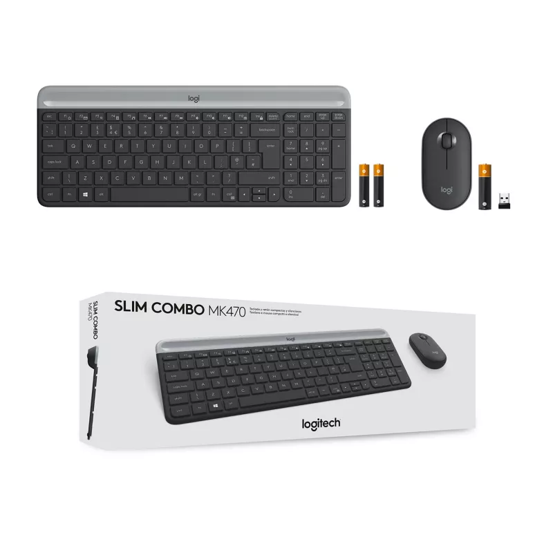 Toetsenbord- en muisset Logitech MK470 slank Combo