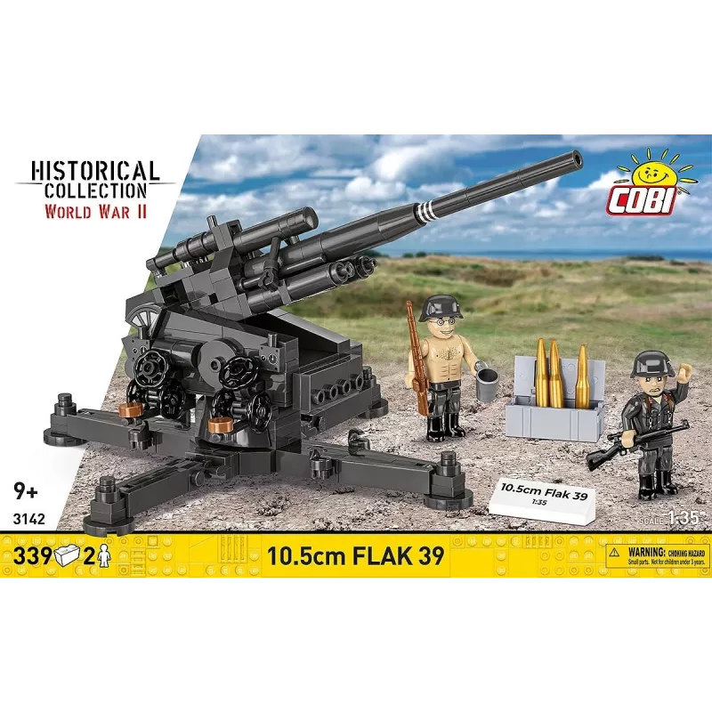 Constructieset Cobi Blocks 10,5 cm Flak 39 — 339 onderdelen