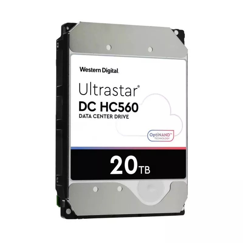 WD Ultrastar DC HC560 - harde schijf - 20TB - intern - 3.5 (8,9 cm) - SATA 6Gb/s - 7200 tpm - buffer: 512MB (0F38785)