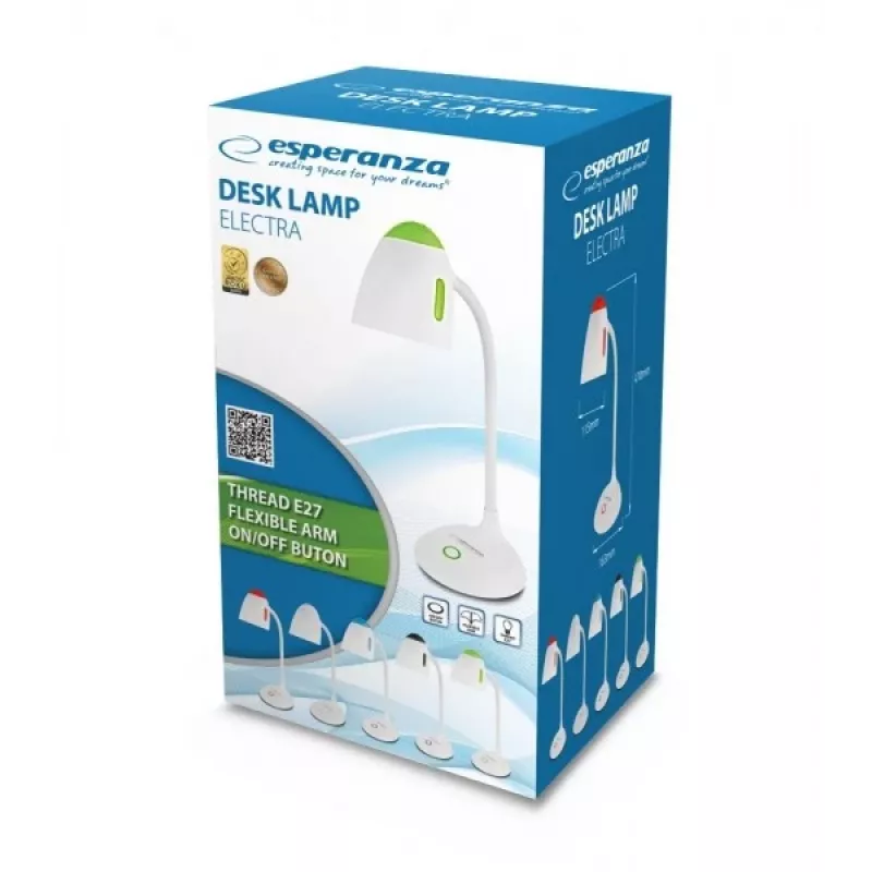 Esperanza ELD110W tafellamp E27 12 W LED wit