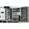 Cama sideboard 120 cm SOHO S7 grijs/grijs glanzend