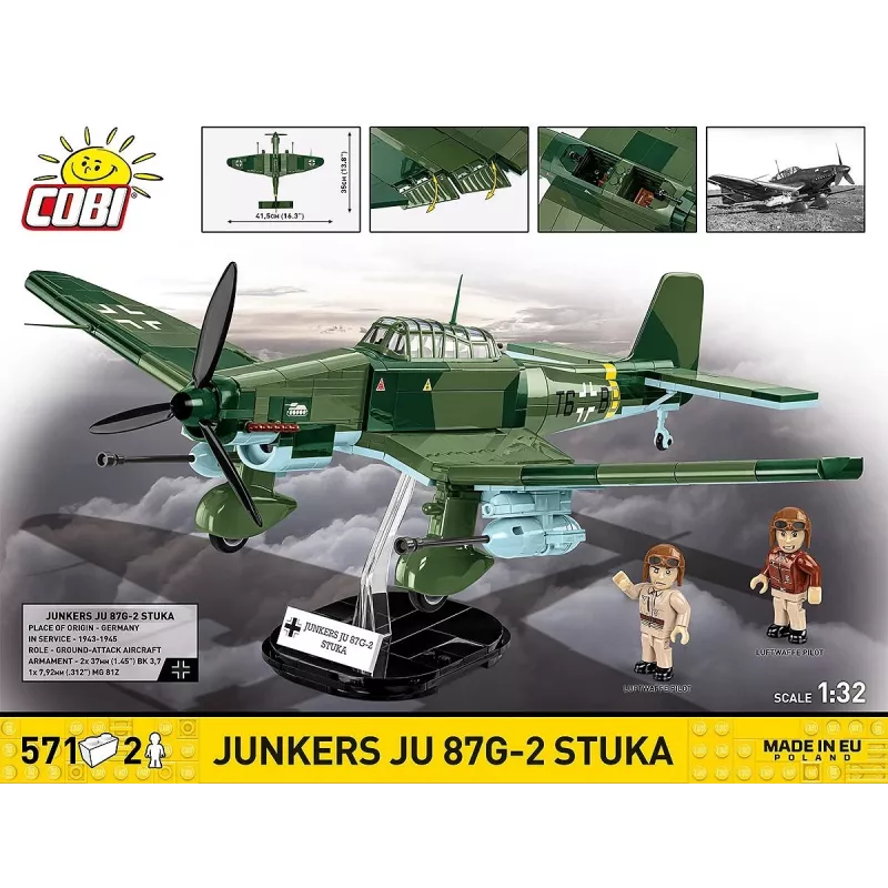 Bouwpakket Cobi Blocks Junkers JU 87G-2 Stuka 571-delig modelbouwpakket