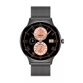 Smartwatch Colmi V89 Steel zwart met hartslagmeter, waterdicht