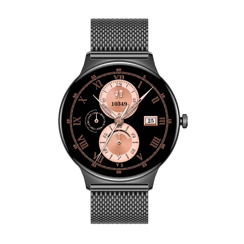 Smartwatch Colmi V89 Steel zwart met hartslagmeter, waterdicht