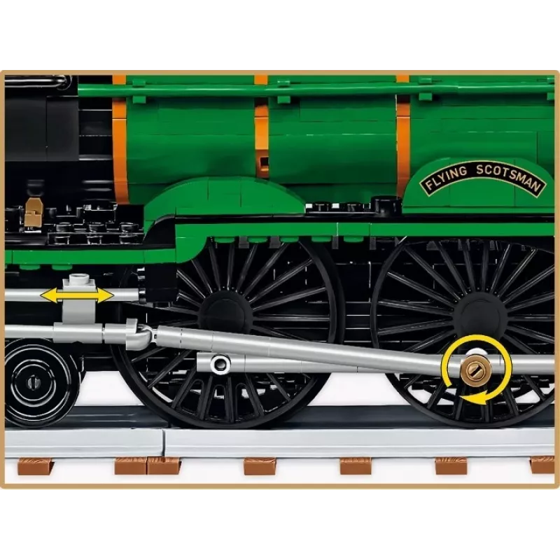 Cobi Flying Scotsman Britse stoomlocomotief, bouwset, 1:35, 2677 stukjes