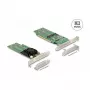 DeLOCK PCI Express x16-kaart naar 4 x interne NVMe M.2 Key M – low-profile formaat