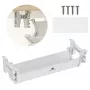 Maclean organizer voor kabels/stekkerdozen onder het bureau, max. belasting 5 kg, wit, MC-106 W
