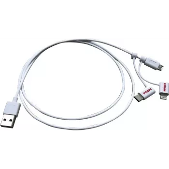 ROLINE 11.02.8329 USB-kabel 1 m USB 2.0 USB A Micro-USB B wit (11.02.8329)