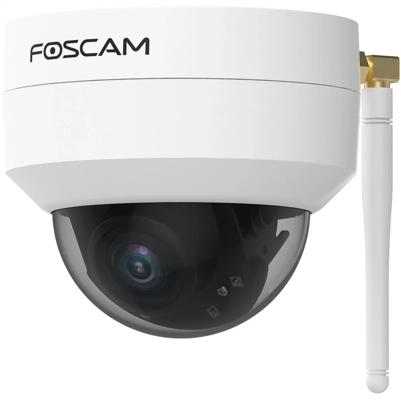 Foscam D4Z IP-beveiligingscamera voor buiten, 4 MP, 1536p, Wi-Fi AC, LAN, wit