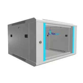 Extralink wandbehuizing 6U 600x600 grijs