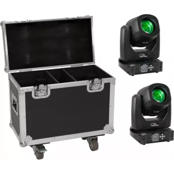LED-lichtset EUROLITE TMH-B90 2x met transportkoffer en wielen
