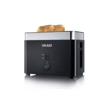Graef TO 62 - toaster - 2 sneetjes - 2 sleuven - zwart