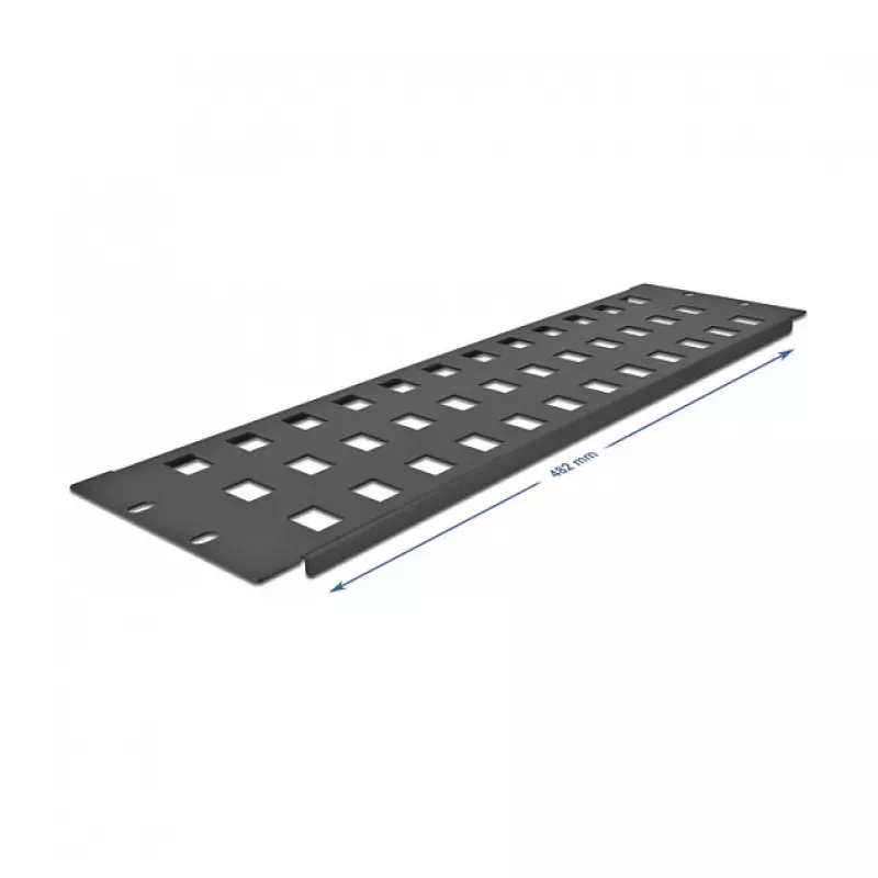 Keystone-paneel DeLOCK 19 inch Keystone patchpanel 48 poorten 3U zwart