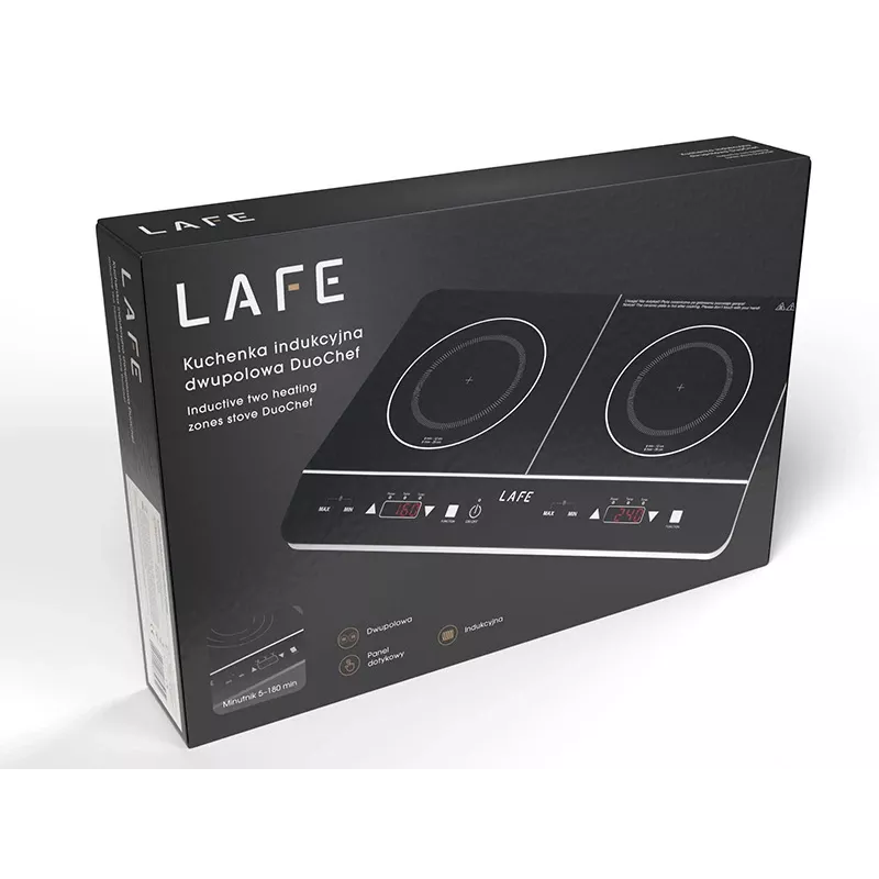 Kookplaat Lafe DuoChef CIY002, 2 kookzones, touch-bediening