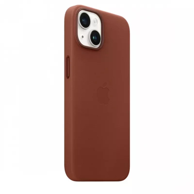 Apple | 14 Leder Case met MagSafe | Case met MagSafe | Apple | iPhone 14 | leer | Umber