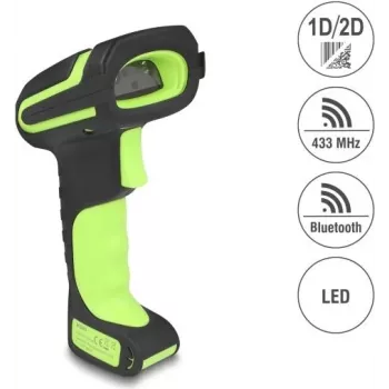 Barcodescanner DELOCK 90588 1D/2D Bluetooth 433 MHz draagbare scanner