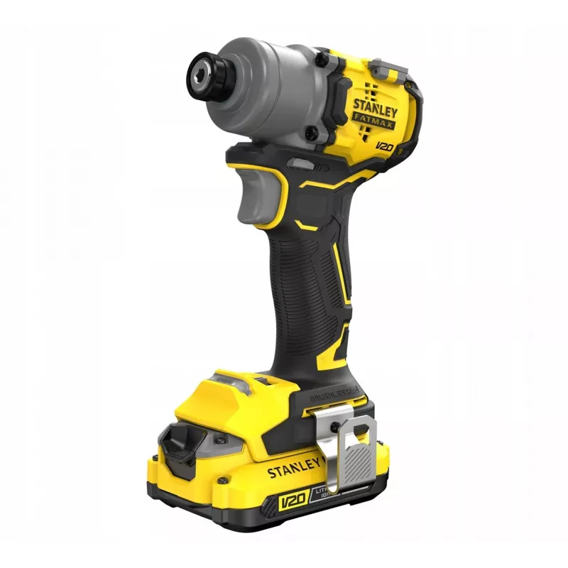 Stanley SFMCF830D2K-QW borstelloze slagschroevendraaier, 2×2,0 Ah, 3200 tpm, zwart/geel