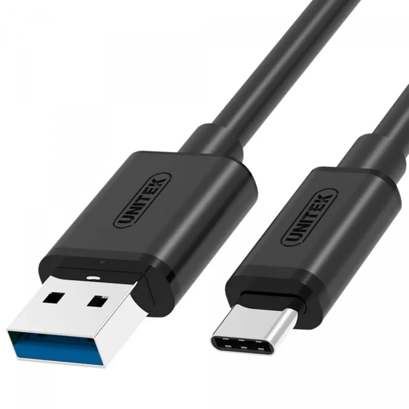 UNITEK Y-C474BK USB-kabel USB 3.2 Gen 1 (3.1 Gen 1) 1 m USB A USB C zwart