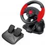 Stuurwiel ESPERANZA EG103 gaming-controller — pc/PS2/PS3, 13 toetsen, vibratie, versnellingssensor, zwart/rood