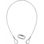 EUROLITE veiligheidskabel A 3x600mm tot 5kg, zilver (58010310)